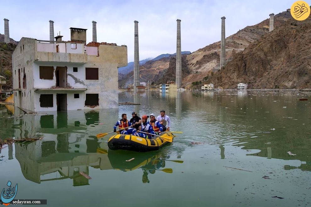 (تصاویر) این شهر ترکیه زیر آب مدفون شد