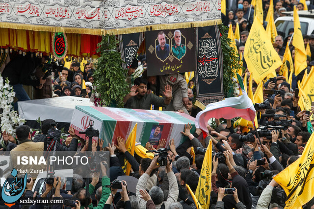 برگزاری مراسم تشییع پیکر شهید سیدرضی‌موسوی در میدان امام حسین(ع)