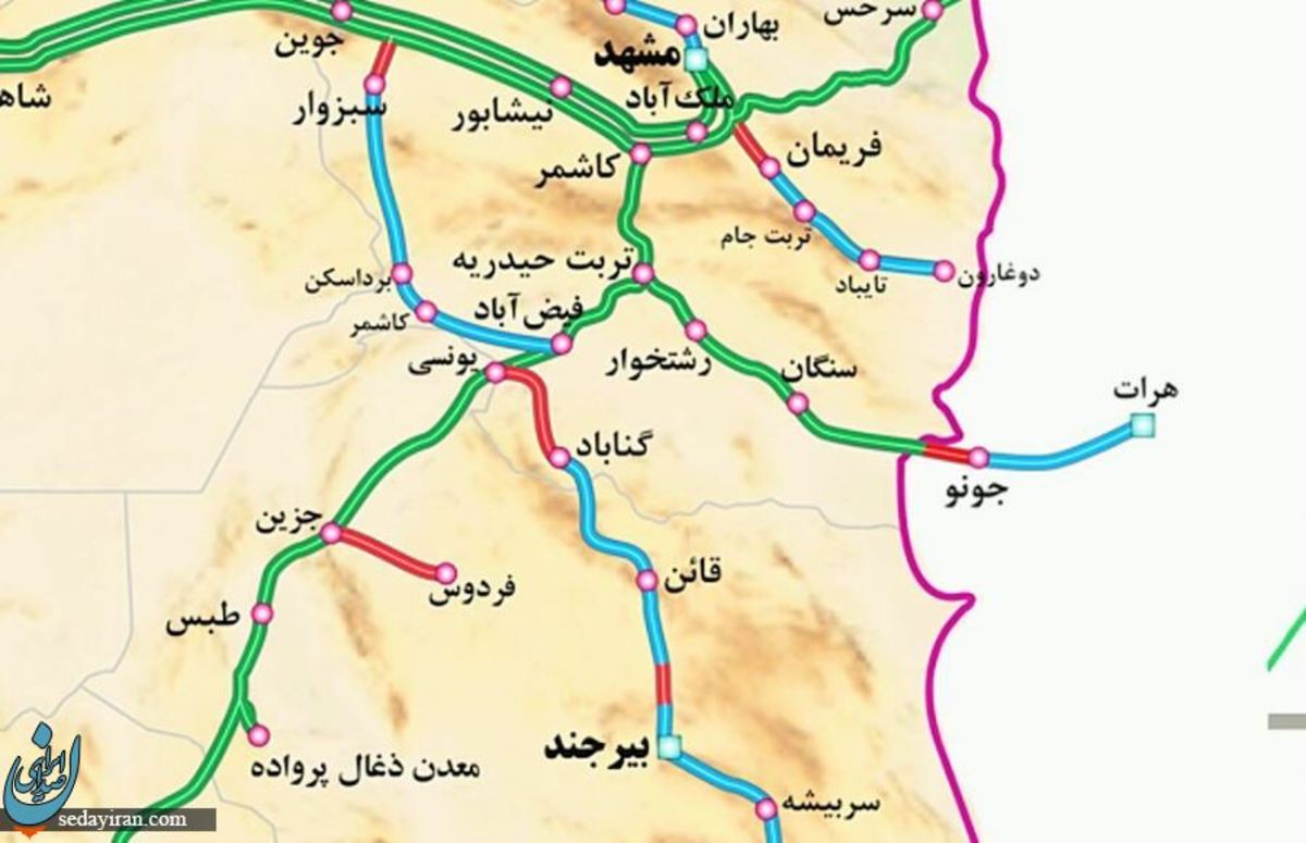 احداث راه‌ آهن مشهد - گناباد - بیرجند - زاهدان آغاز شد
