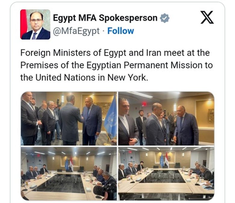 بازتاب دیدار وزرای خارجه ایران و مصر در رسانه های عربی