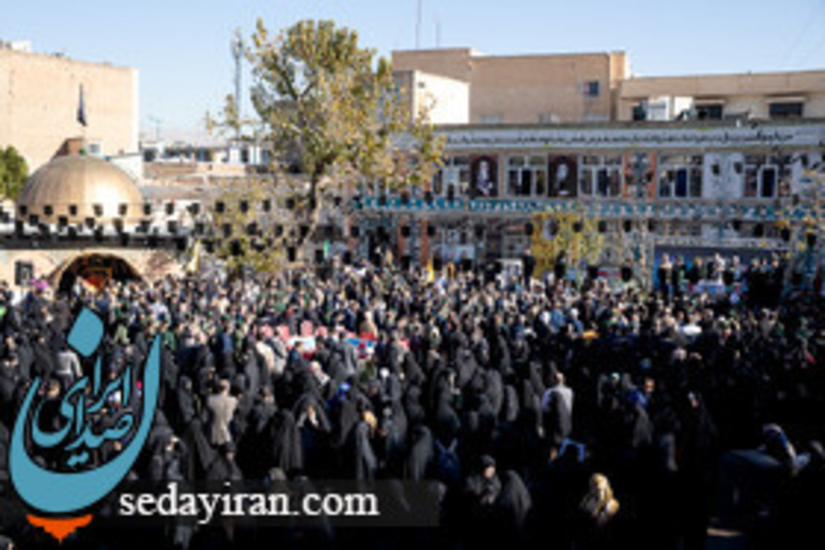 (تصاویر) مراسم تشییع شهید الیاس چگینی در قزوین
