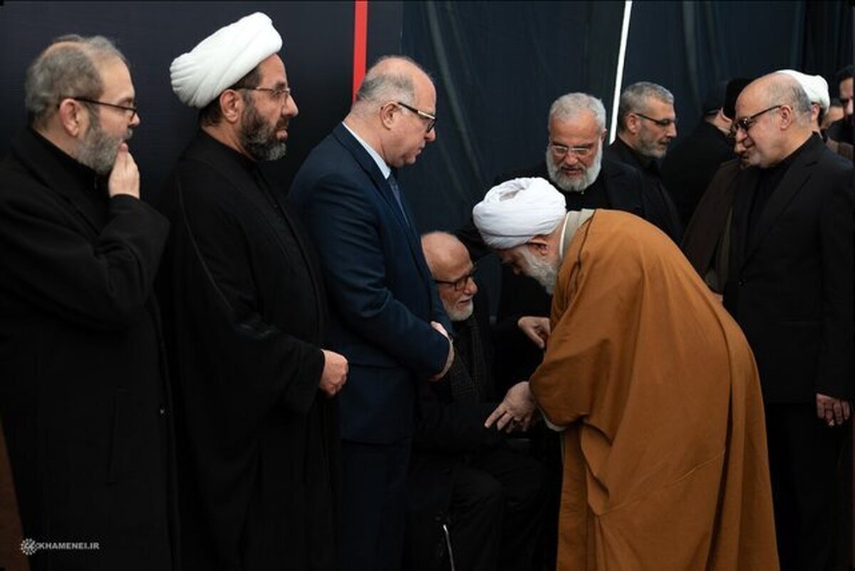 هیأت نمایندگی رهبر انقلاب در مراسم ترحیم رهبران شهید حزبالله حضور یافتند