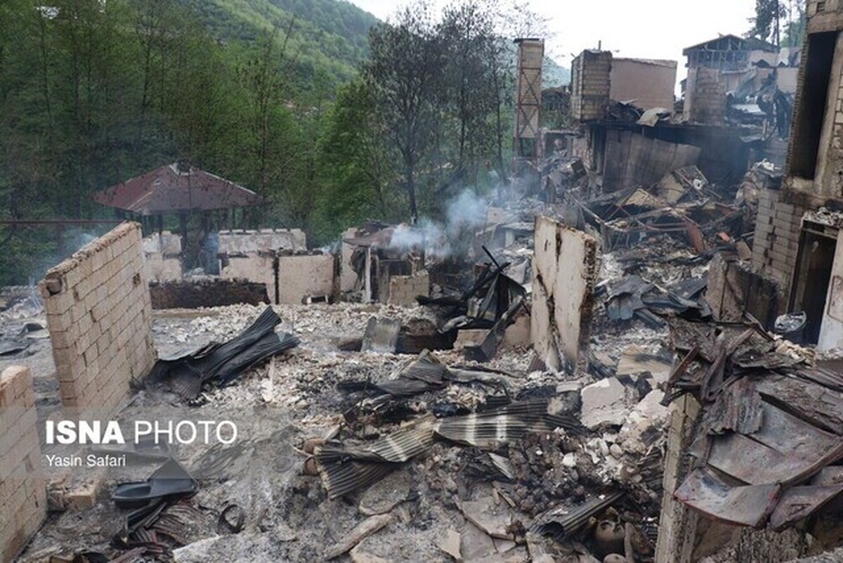 جزئیات آتش‌سوزی روستای گیلان