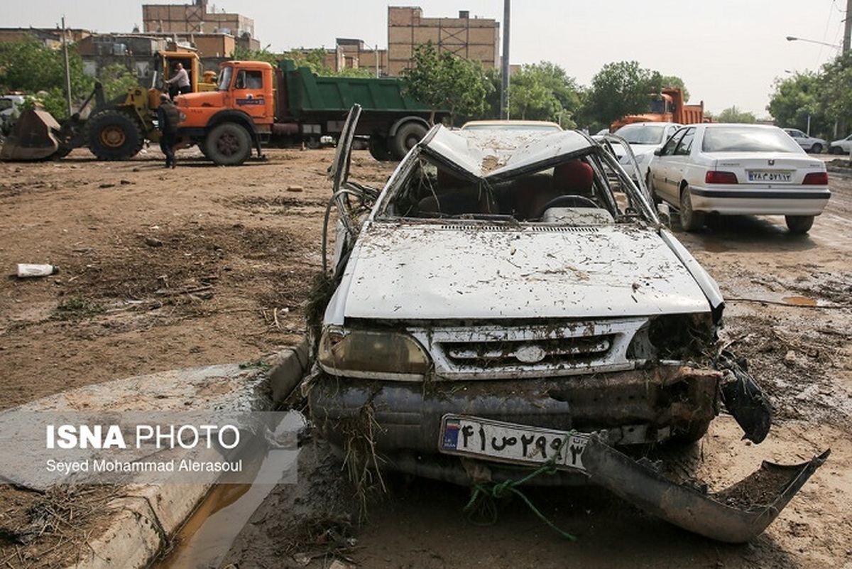 خسارت سیل در مناطق مختلف مشهد (+عکس)