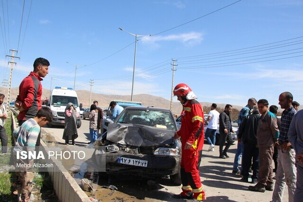 تصادف رانندگی در زنجان با یک کشته و 7 مصدوم