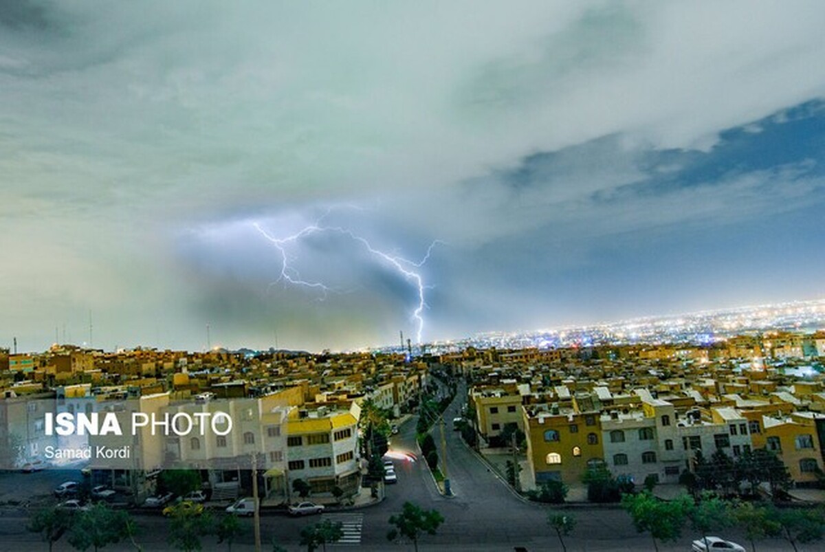 رگبار باران و رعدوبرق در 10 استان کشور