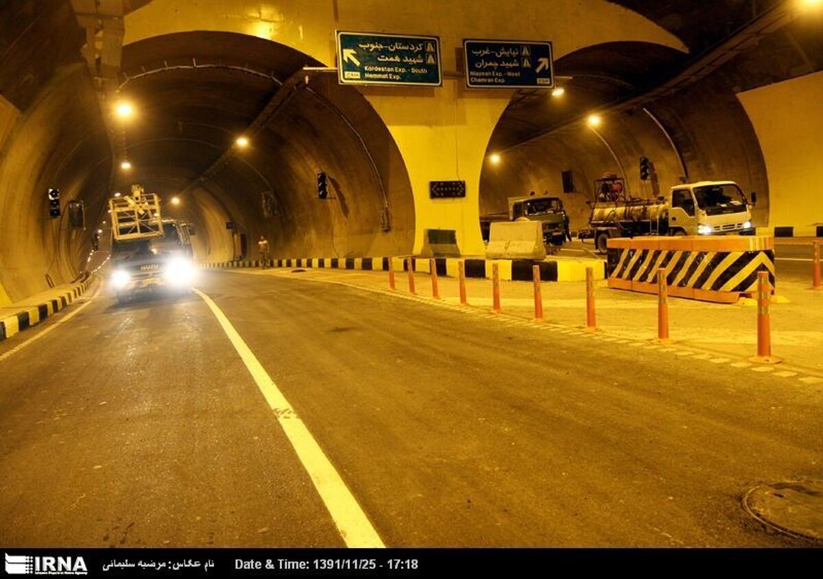 تونل نیایش و پل صدر تهران امشب مسدود میشود
