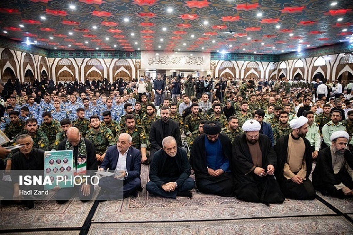 آیین گرامیداشت شهدای اقتدار پلیس در جنگ ۱۲ روزه (+عکس)
