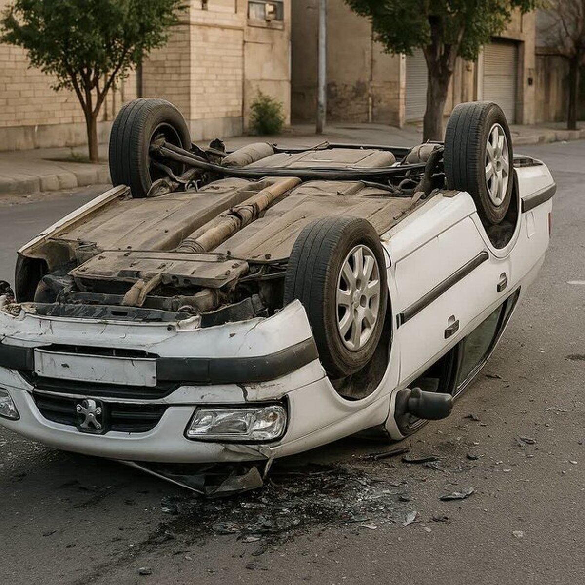 حادثه رانندگی در شهرکرد با یک فوتی و ۷ مصدوم