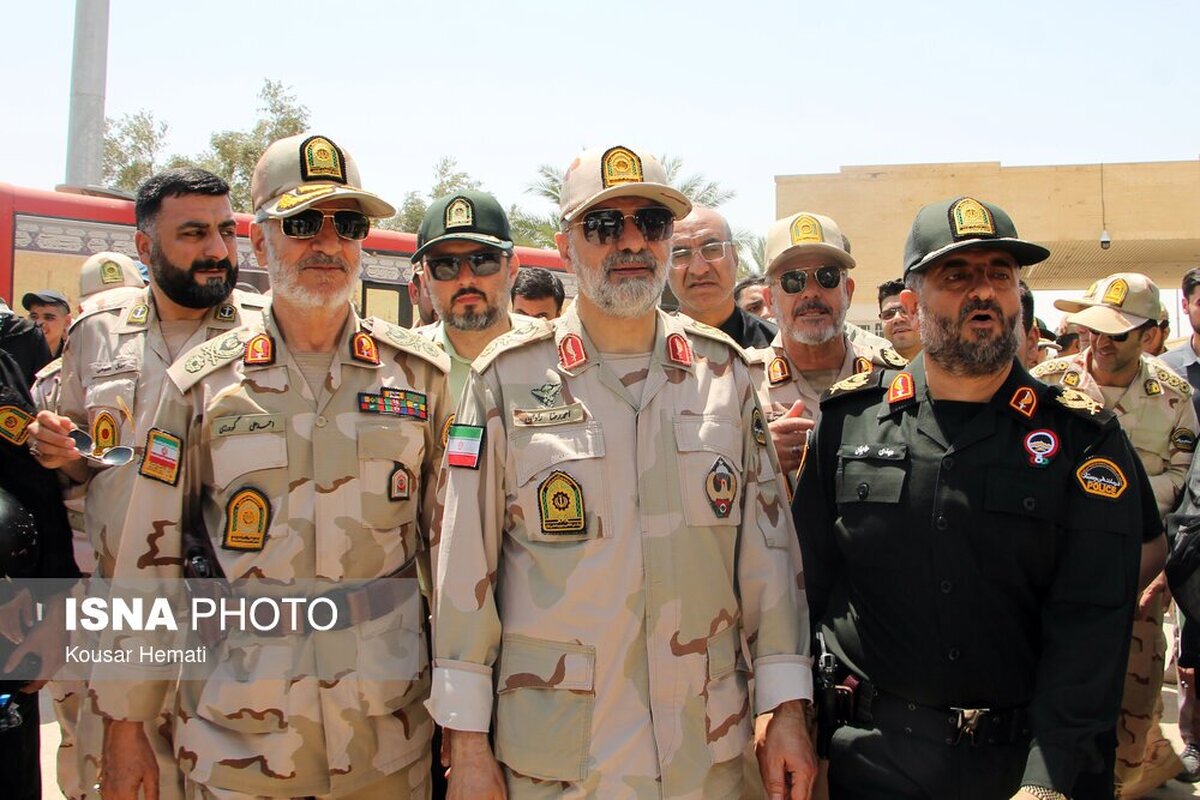 بازدید سردار احمد رضا رادان فرمانده انتظامی کشور از مرز خسروی (+عکس)