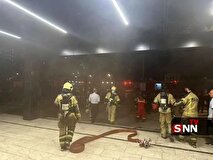 جزئیات آتش سوزی در برج ۲۵ طبقه تهران (+عکس)
