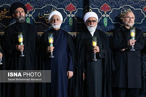 مراسم خطبه خوانی شب شهادت امام رضا (ع) (+عکس)