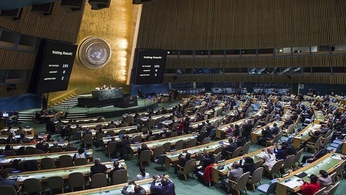 تصویب پیش‌نویس قطعنامه مجمع عمومی سازمان ملل درباره تشکیل کشور فلسطین