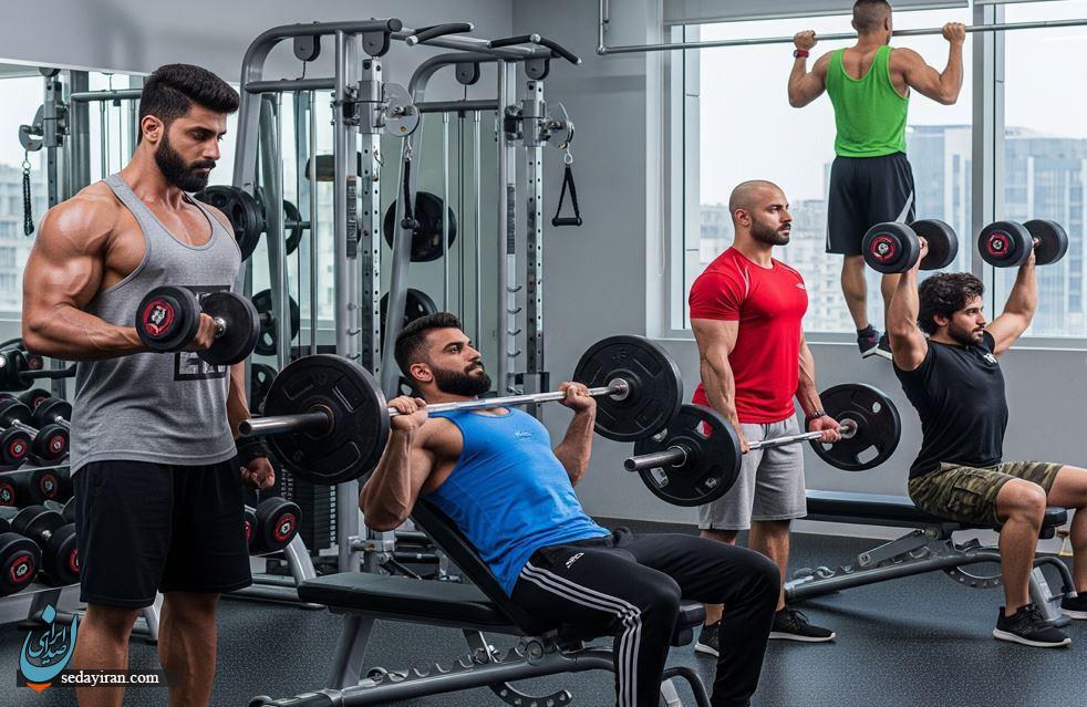 ست لباس ورزشی بدنسازی ضد تعریق  