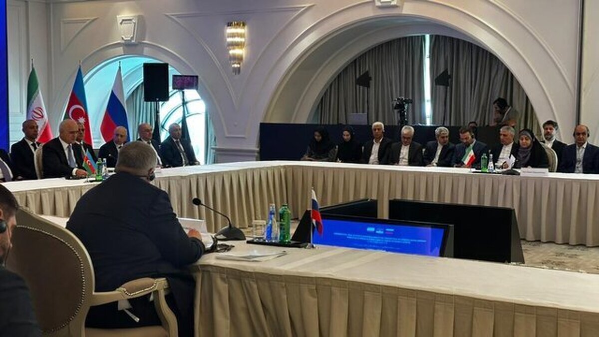 برگزاری نشست سهجانبه همکاری ایران، آذربایجان و روسیه (+عکس)