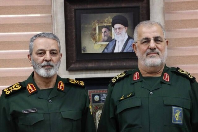دیدار رئیس ستادکل نیرو‌های مسلح با فرمانده سپاه