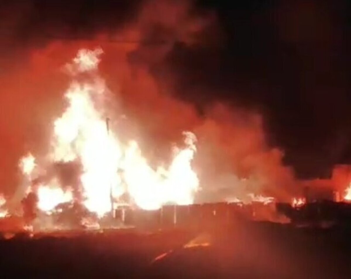 انفجار و آتشسوزی در کارگاه شارژ کپسول گاز در شیراز با ۹ مصدوم