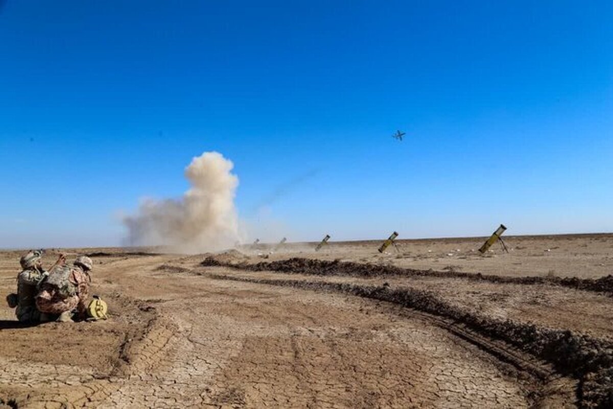 مانور پهپادی یگان سجیل با حضور فرمانده کل سپاه (+عکس)