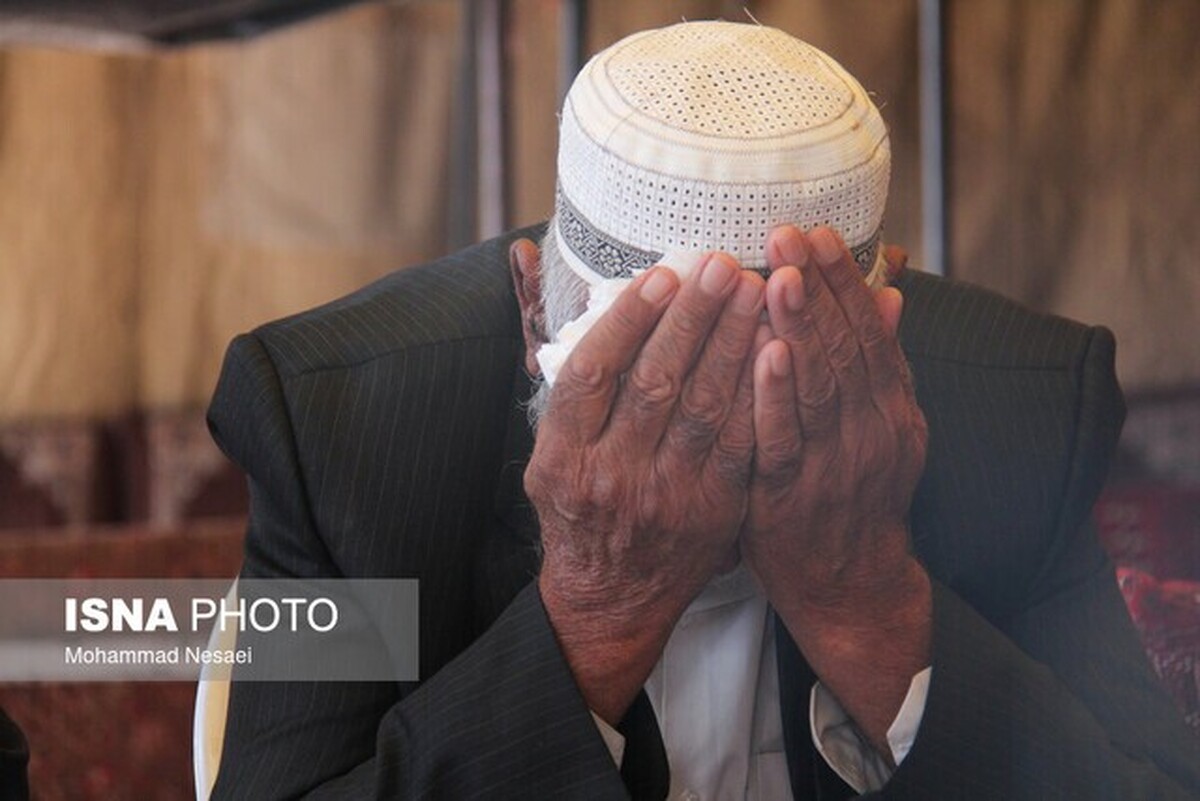 سوگواری در زادگاه صابر کاظمی (+عکس)