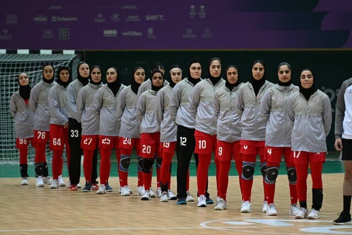 برد پرگل دختران هندبالیست ایران برابر مالدیو