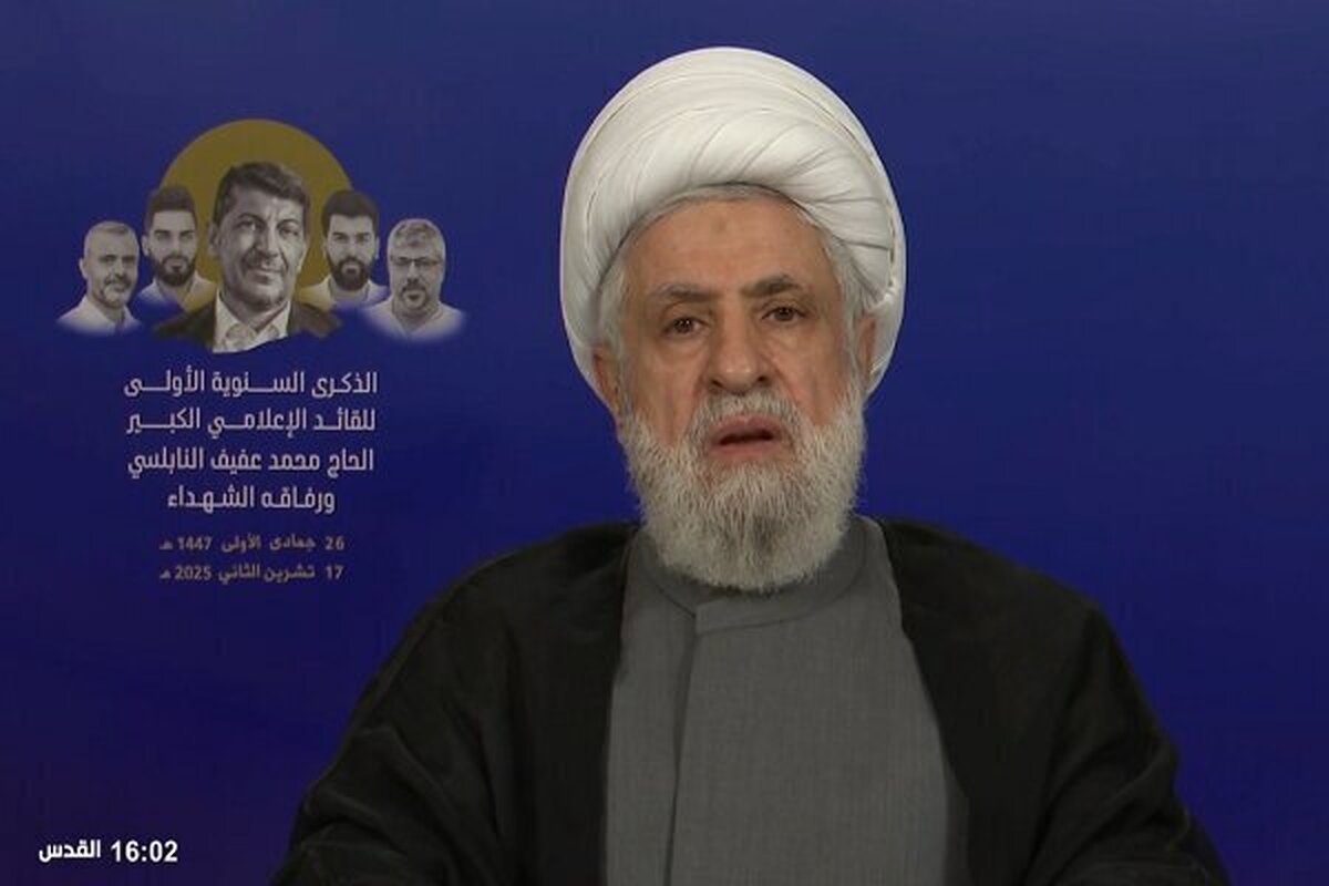 شیخ نعیم قاسم: قیمومیت آمریکا بر لبنان خطر بسیار بزرگی است