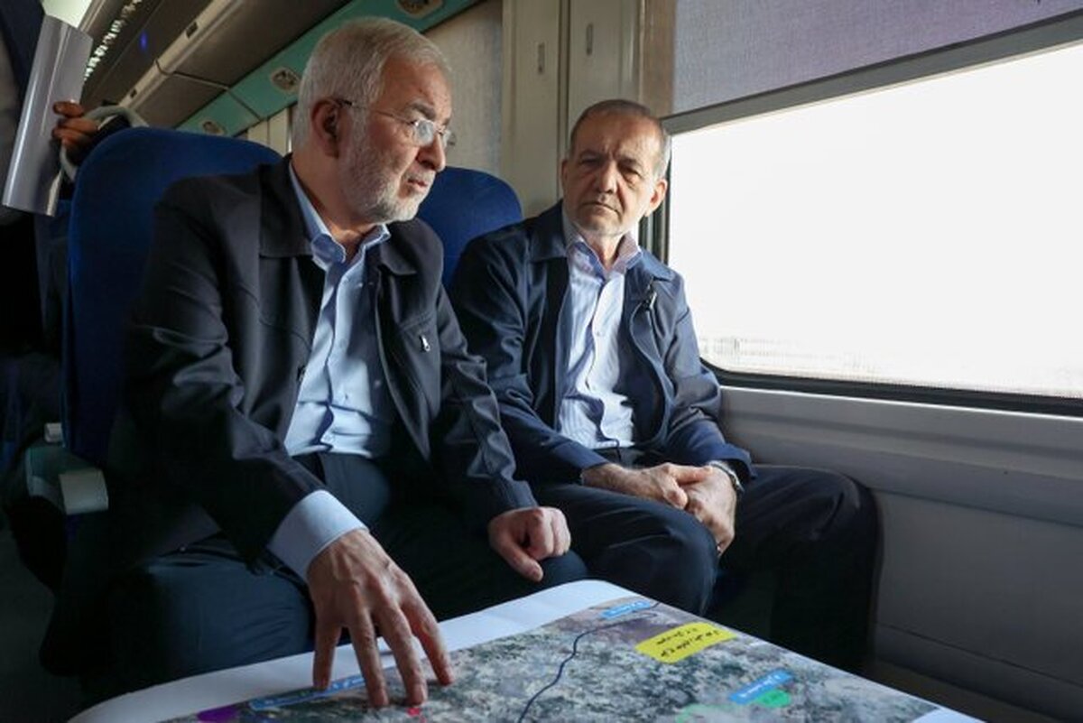 بازدید پزشکیان از خطوط راه آهن حومه‌ای تهران