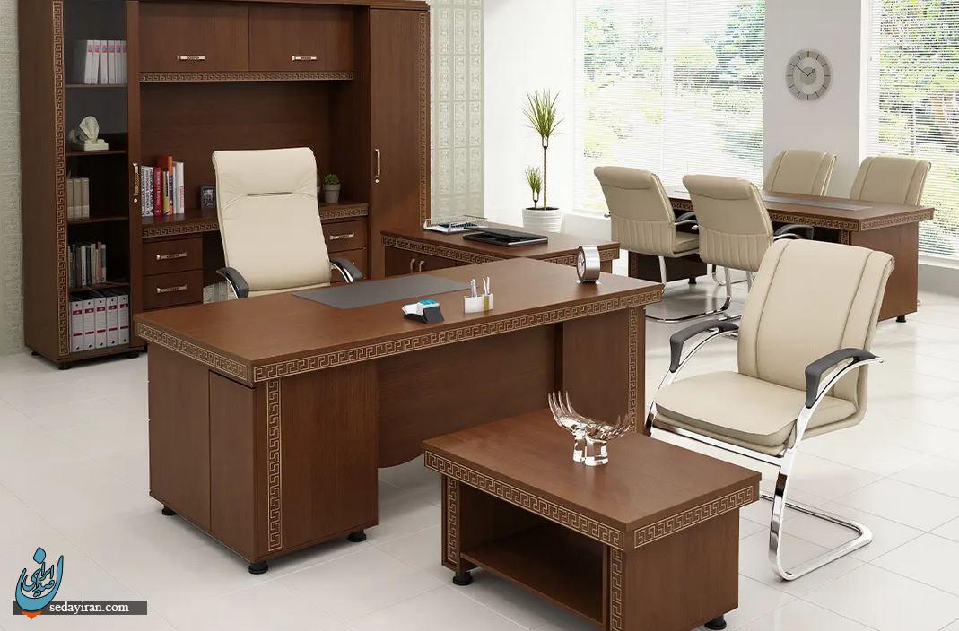 انتخاب بهترین میز مدیریت | بررسی قیمت، مدل‌های مدرن، کلاسیک، ال‌شکل و لاکچری