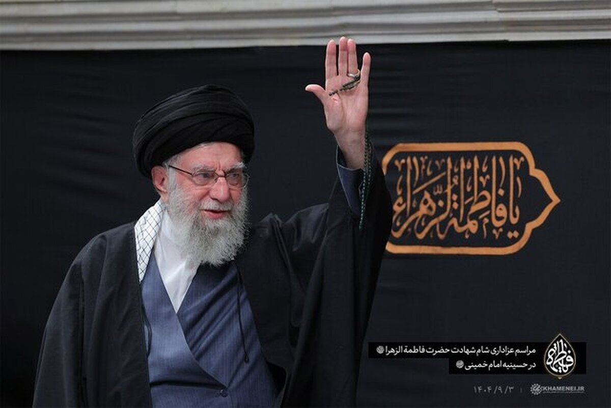 مراسم شام شهادت حضرت زهرا سلام‌الله‌علی‌ها با حضور رهبر انقلاب برگزار شد